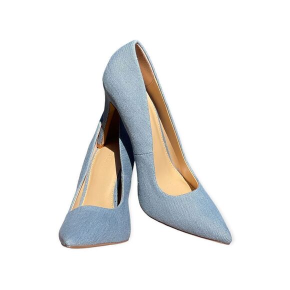 Justfab Blue Gisselle Pointy Toe High Heels Size 10 - Picture 1 of 11